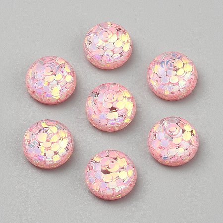 Transparent Resin Cabochons RESI-WH0038-47F-1