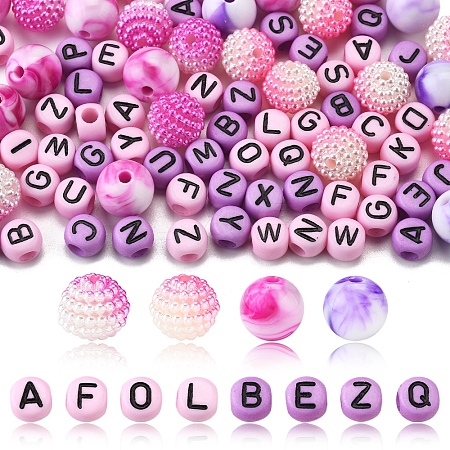 244Pcs Imitation Acrylic Beads Kits OACR-FS0004-07B-1