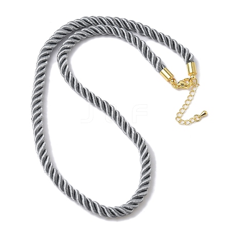 5MM Nylon Twisted Cord Necklace Making FIND-G096-01G-13-1