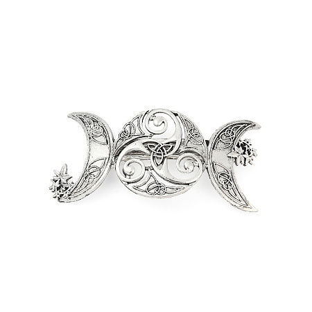 Viking Style Zinc Alloy Snap Hair Clips For Women PHAR-B090-01AS-05-1