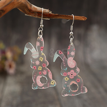 Easter Acrylic Dangle Earrings FS-WGE007A-01-1