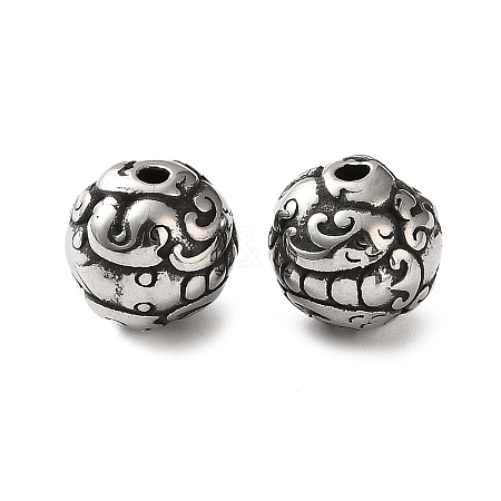 304 Stainless Steel Beads SA-CBA043D-01G-AS-1