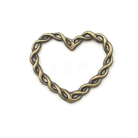 Heart Theme Tibetan Style Alloy Pendants PW-WG8919A-07-1