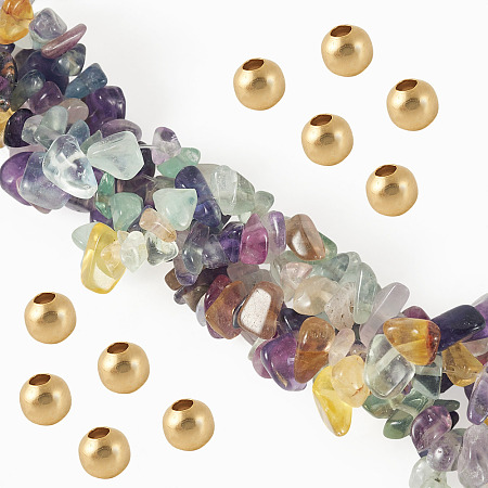 1 Strand Natural Fluorite Chip Beads Strands G-TAD0001-03-1
