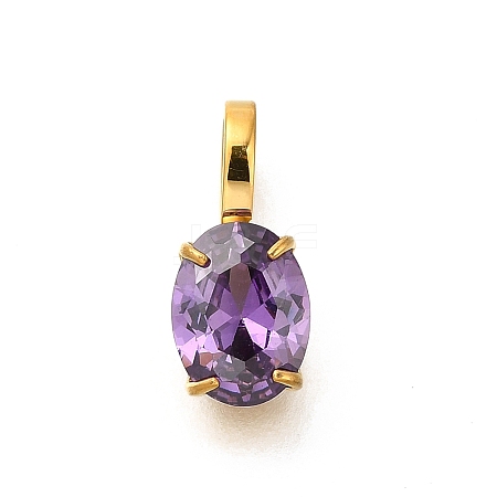 Ion Plating(IP) 304 Stainless Steel Rhinestone Pendants STAS-A104-11G-04-1