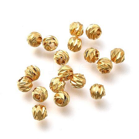 Brass Beads KK-B147-02C-G-1
