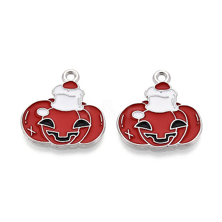 Halloween Theme Alloy and Enamel Pendants ENAM-T021-31J-01P-1