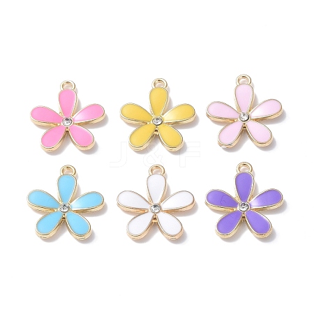 Alloy Enamel Pendants ENAM-O049-02G-1