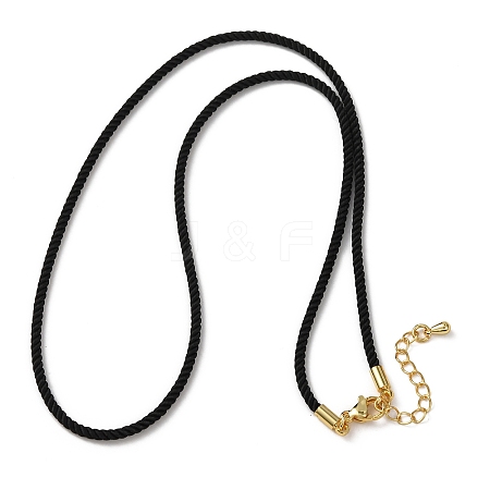 2MM Round Nylon Milan Cord Necklace Makings MAK-F038-C19-G-1