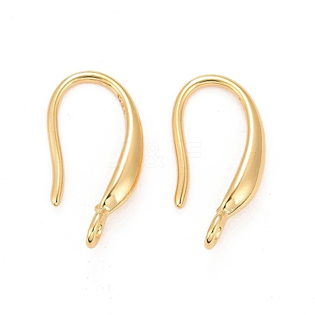 Rack Plating Eco-friendly Brass Earring Hooks X-KK-D075-09G-RS-1