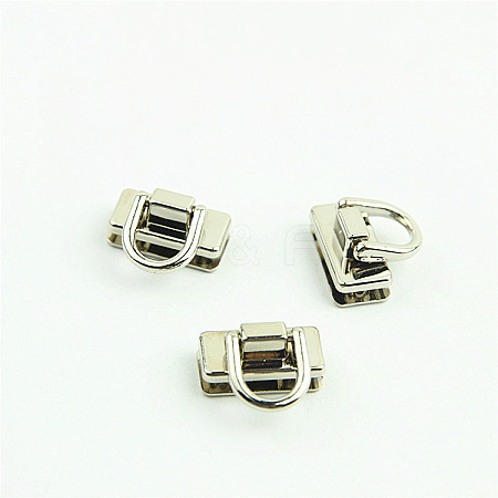 Zinc Alloy Side Clip Buckles Nail Rivet Connector Clasp PURS-PW0001-121P-1