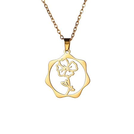 304 Stainless Steel Pendant Necklace PW-WG26640-07-1