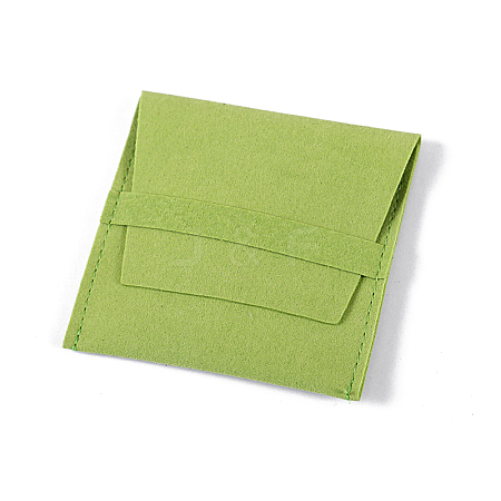 Microfiber Jewelry Envelope Pouches with Flip Cover PAAG-PW0010-002E-1