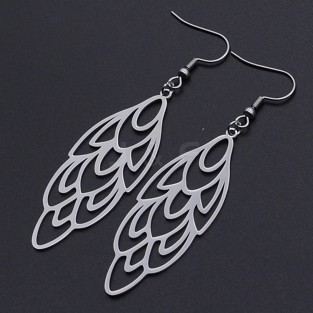 Wholesale 201 Stainless Steel Dangle Earrings