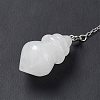 Natural Quartz Crystal Pointed Dowsing Pendulums AJEW-B020-04P-08-4