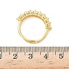 Brass Micro Pave Cubic Zirconia Finger Rings RJEW-H258-12G-5