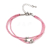 Polyester Multi-Strand Bracelets FB-CBA983F-02P-03-4