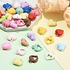 40Pcs 4 Styles Baking Paint Acrylic Pendants OACR-YW0004-48-4