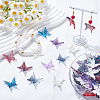 100Pcs 5 Colors Acrylic Beads TACR-SP0001-44-4
