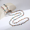 Bohemian Style Dyed Natural Shell Nuggets Beaded Long Necklaces for Women FS-WGE022A-01-1