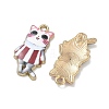Printed Alloy Pendants ENAM-K076-36G-06-2