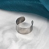 304 Stainless Steel Open Cuff Rings RJEW-G335-01B-2