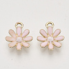 Light Gold Plated Alloy Pendants ENAM-T009-39C-1