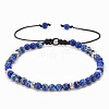 Adjustable Natural Lapis Lazuli Beaded Bracelets for Women BE7794-9-1