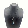 Opalite Merkaba Star with Double Terminated Point Pendant Necklaces for Women KL5824-1-1