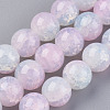 Crackle Glass Beads Strands X-LAMP-P048-A10-1