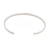 Non-Tarnish Textured 304 Stainless Steel Wrap Cuff Bangle for Women BJEW-P331-19P-3