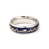 Non-Tarnish Heart Beat Mood Ring RJEW-L058-02P-2