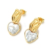 304 Stainless Steel Stud Dangle Earrings EJEW-JE07240-01-4