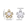20Pcs 2 Colors Alloy Crystal Rhinestone Pendants FIND-YW0008-20-3