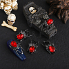 36Pcs 2 Colors Alloy Rhinestone Cabochons FIND-SP0004-43-6