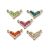 304 Stainless Steel Rhinestone Pendants STAS-L283-34G-1
