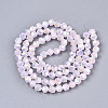 Electroplate Glass Beads Strands EGLA-T019-07B-2