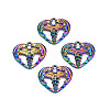 Rainbow Color Alloy Pendants PALLOY-T054-160-1