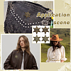 4Pcs 2 Colors Tibetan Style Alloy Brooches JEWB-FG0001-24-6