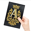 Letter A with Crown & Vine Pattern DIY Notebook Diamond Painting Kit PW-WGC66E8-01-2