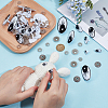 136 Bags Oval Plastic Craft Safety Eye FIND-PH0028-80-3
