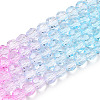 Transparent Glass Beads Strands GLAA-E036-07S-2