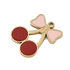 304 Stainless Steel Enamel Pendants STAS-I338-01G-02-2