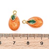 304 Stainless Steel Enamel Pendants STAS-B085-40G-03-3