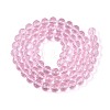 Transparent Glass Bead Strands GLAA-R095-10mm-33-2