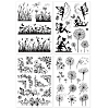 Globleland 4 Sheets 4 Styles PVC Plastic Stamps DIY-GL0003-65D-8