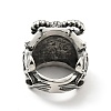 316 Stainless Steel Cavel Finger Ring RJEW-C030-01A-AS-3