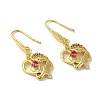 Mother & Baby Rack Plating Brass Micro Pave Cubic Zirconia Dangle Earrings EJEW-C090-04G-1