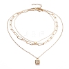 Double Layer Necklaces & Chain Necklaces Sets NJEW-JN02753-1