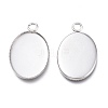 Tarnish Resistant 304 Stainless Steel Pendant Cabochons Settings for Fashion Jewelry STAS-M283-03P-D-2